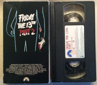 Friday The 13th Part 2 Vhs 1999 Paramount 1457 Horror Slasher Rare