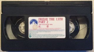 FRIDAY THE 13TH Part 2 VHS 1999 Paramount 1457 Horror Slasher RARE 2
