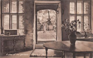 R234247 A View Of Gardens.  Penrhyn Hall.  Tyrer And Thompson.  Antiques.  No.  43182