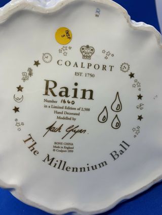 Coalport Large Ltd Ed Figurine Rain From the Millennium Ball Stunning V Rare 3