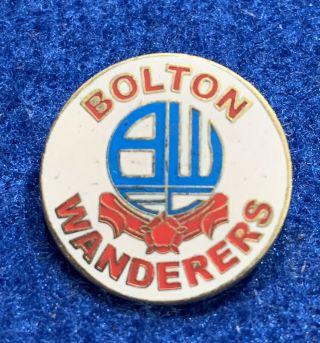 Bolton Wanderers Fc Rare Vintage Enamel Pin Badge - Approx 15 Yr