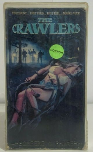 The Crawlers Vintage Rare Cult Horror Vhs Home Video Monster Movie Tape Dead