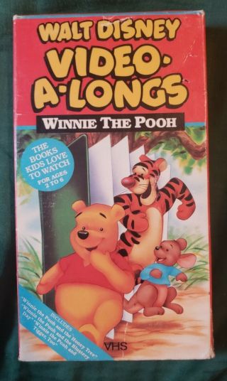 Winnie The Pooh Video - A - Longs Vhs Walt Disney Rare