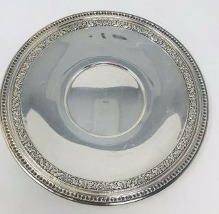 Reed & Barton 1201 Silverplate Platter Ring Of Scrolls 10.  5”