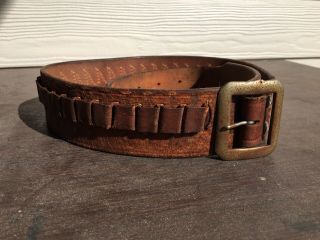 Vintage Antique North And Judd Western Cowboy Gun Holster Leather Belt Sass