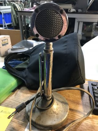 Vintage Astatic D - 104 Microphone With Stand Cb Radio Ham Shortwave U.  S.  Power