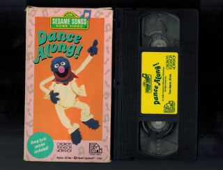 Sesame Street - Dance Along (vhs,  1990) Family Kids Children Rare