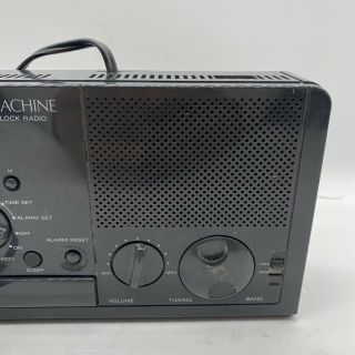 Vintage Sony Dream Machine Alarm Clock/ Am Fm Radio Black Model ICF - C2W Rare 3