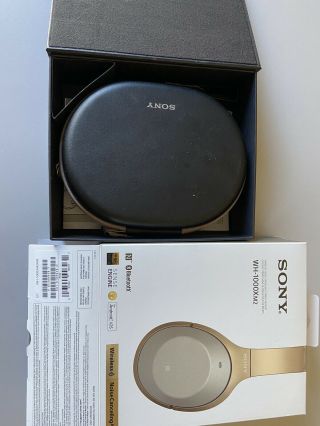 Rarely Sony Wh1000xm2 Over - Ear Wireless Bluetooth Headphones - Gold
