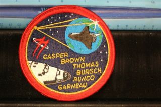 Nasa Patch Large Rare Vintage Space Shuttle Sts - 77 Endeavour Mission Crew