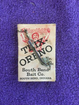 Vintage South Bend Trix Oreno Lure No.  593 Ch Usa