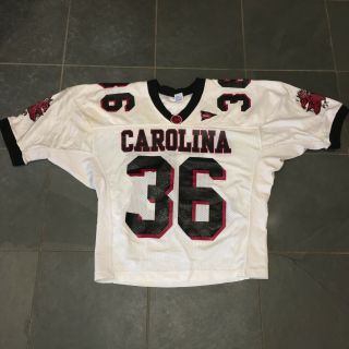 Rare 1997 - 98 South Carolina Gamecocks 36 Game Worn Issued Football Jersey