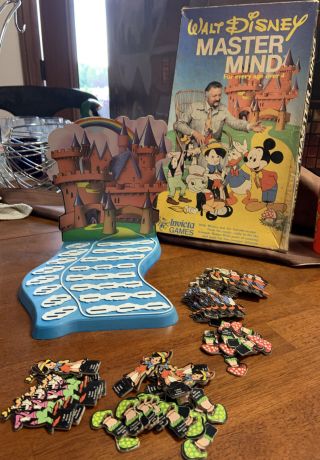 Vintage Walt Disney Master Mind Board Game Invicta Games 1979 Rare