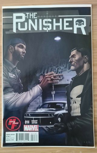 Tim Duncan Punisher Comic Variant With Concept Car Rare,