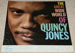 Quincy Jones The Great Wide World Of… Rare Orig Uk 1960 Near Mono Lp – Wow