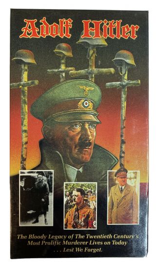 The Bloody Legacy Of Adolf Hitler - Vhs United Home Video 1987 Rare Documentary