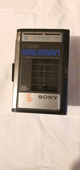 Vintage Sony Wm - F31 Walkman With Radio Full Rare Belts