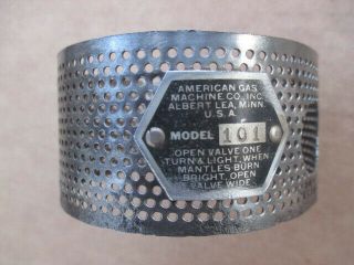 American Gas Machine Agm Model No 101 Cage Support Collar W/ Identification Tag