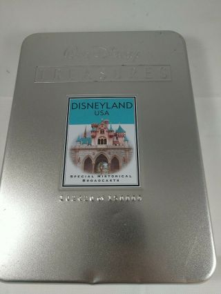 Walt Disney Treasures Disneyland Usa Rare Historical Broadcasts Tin Case,  2 Dvds