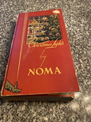 Antique Christmas Lights By Noma - Box And Plug In - No Bulbs.