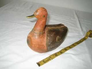 Vintage Hand Crafted Wooden Model Duck