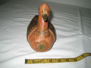 Vintage hand crafted wooden model duck 3