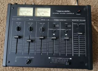 Vintage Realistic Stereo Mixing Console,  Model 32 - 1201.  Rare