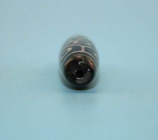 58 15 mm Antique Dzi Agate old 15 eyes Bead from Tibet 3