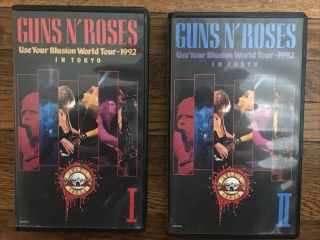 Guns N Roses Use Your Illusion World Tour In Tokyo Concert Vol 1 2 Vhs Rare 1992