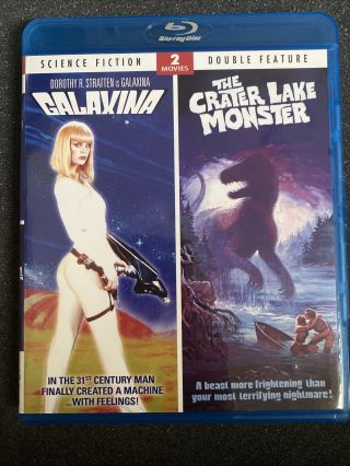 Galaxina/the Crater Lake Monster (blu - Ray Disc,  2011) Cult Classics Htf Rare Oop