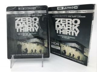 Zero Dark Thirty 4k Ultra Hd Blu Ray.  Rare Oop Slipcover.  No Digital Code.