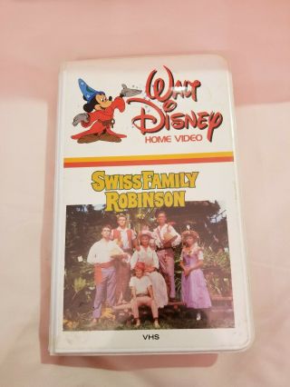 Rare Swiss Family Robinson Vhs By Walt Disney Home Video Case