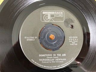 Thunderclap Newman - Rare Us Track 45 " Something In The Air " Ex 1969