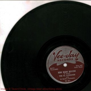 Rare 1956 R&b The El Dorados There In The Night / Bim Bam Boom ‎78 Ex -