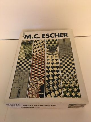 Rare M.  C.  Escher Metamorphose 3000 Piece Puzzle,  Selegiochi Italy Very Difficult