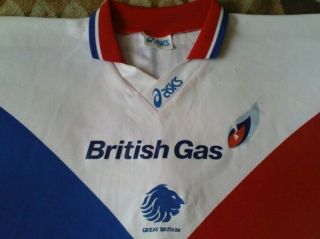 RARE RUGBY SHIRT - GREAT BRITAIN HOME 1997 - 1998 SIZE XL 2