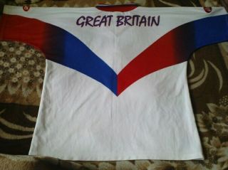 RARE RUGBY SHIRT - GREAT BRITAIN HOME 1997 - 1998 SIZE XL 3