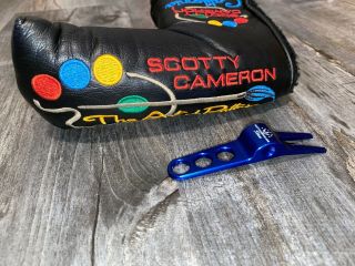 Rare Scotty Cameron The Art Of Putting Blade Putter Headcover,  Blue Scotty Divot