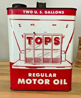 Rare Topps 2 - Gallon Motor Oil Can