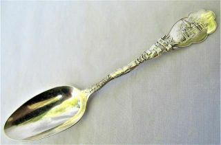 Antique Dated 1891 Albany,  York Frank Smith Sterling Silver Souvenir Spoon