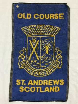 Rare - Old Course - St.  Andrews Scotland Collectible Golf Bag Towel - Logo