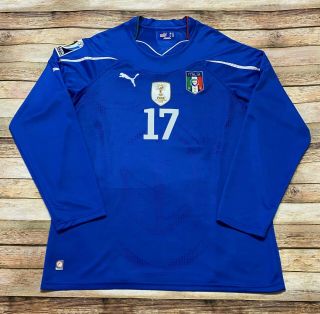 Puma Italy Jersey Giuseppe Rossi Rare 2010 World Cup Shirt Football Soccer Xl