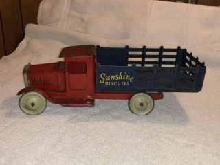 1930’s Metalcraft Sunshine Biscuits Delivery Truck Made In St.  Louis Mo.  Rare