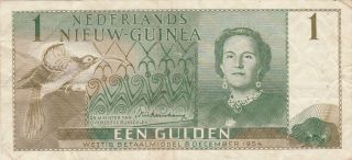 1 Gulden Fine,  Banknote From Netherlands Guinea 1954 Pick - 11 Rare