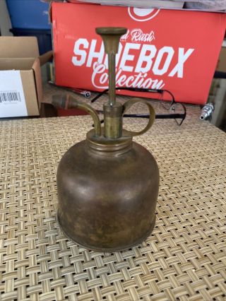 Vintage Brass Metal Atomizer Plant Water Mister 6  Antique "