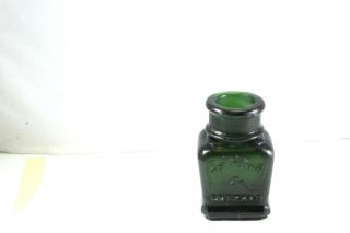 One Antique Larkin & Co.  Buffalo Green Color Perfume Bottle/ No Stopper
