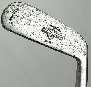 Antique Golf Club - Hillerich Bradsby - Invincible Iron - Hickory Wood Shaft Vtg
