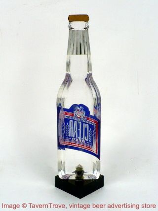 Rare 1980s MILLER CLEAR Bottle - Shaped 9 