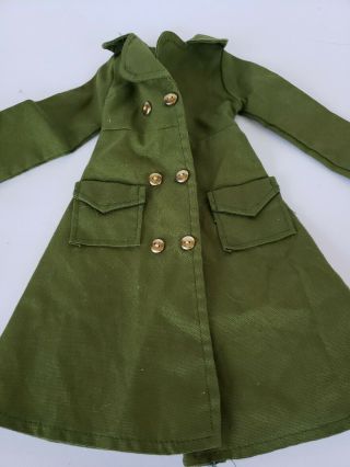 Vintage Crissy Doll Green Trench Coat Ideal Toy 1960s