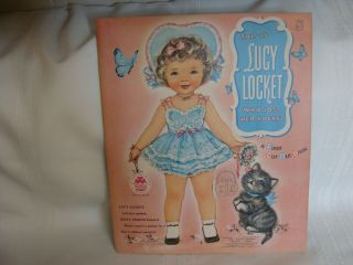 Lucy Locket Paper Doll Merrill Company Publishers Copyright 1949 - 1956 Uncut